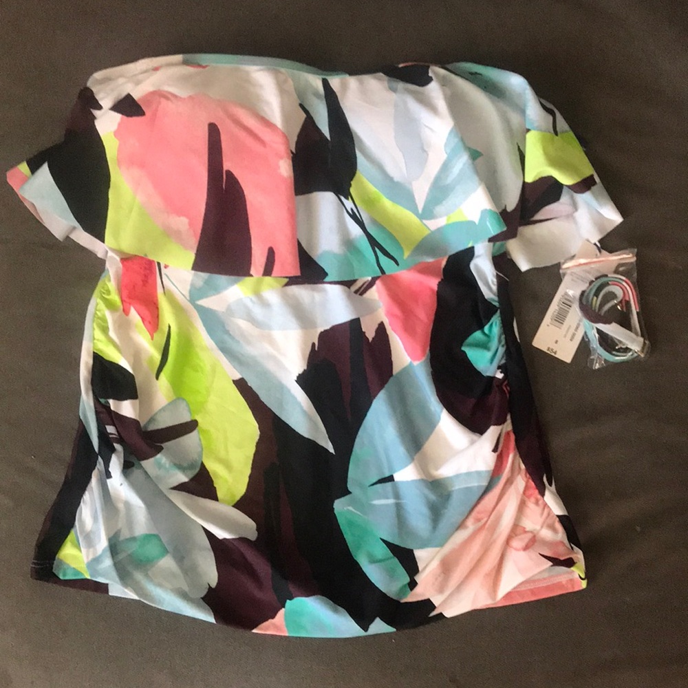 2 piece bathing suit. High waisted